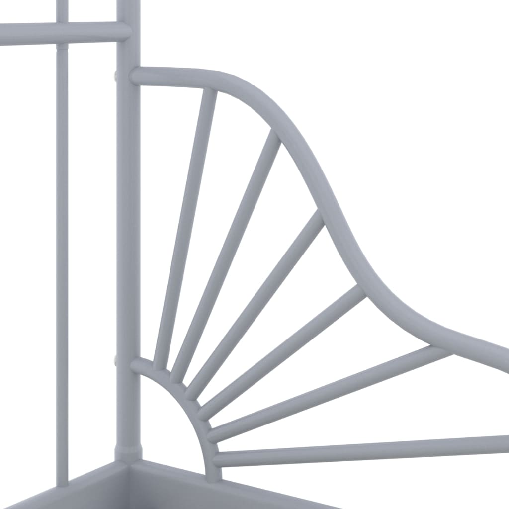 Produživi okvir za krevet sivi metalni 80 x 130/200 cm
