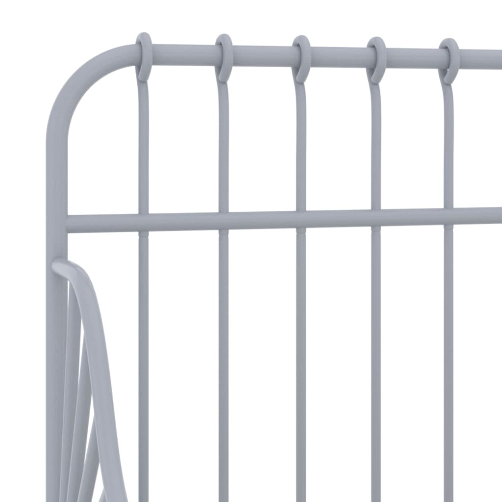 Produživi okvir za krevet sivi metalni 80 x 130/200 cm