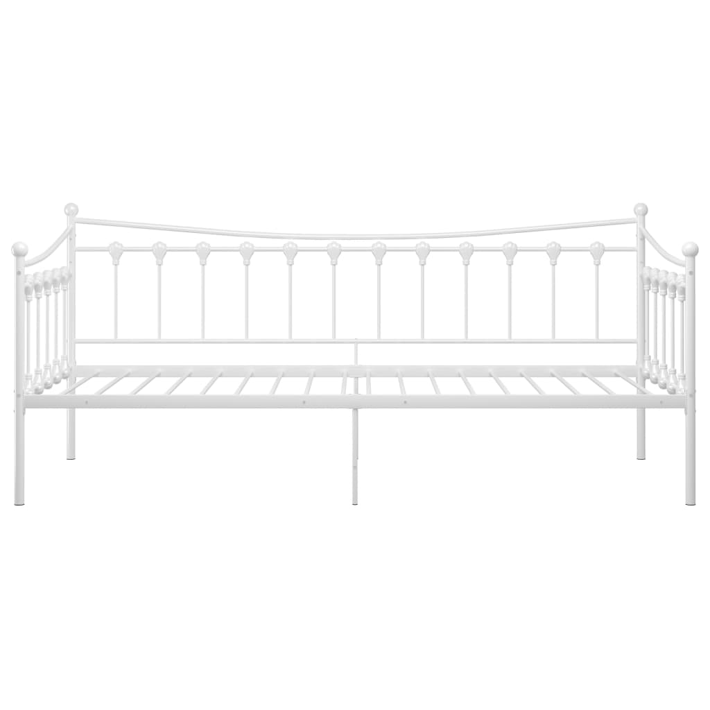 Okvir za krevet na razvlačenje bijeli metalni 90 x 200 cm