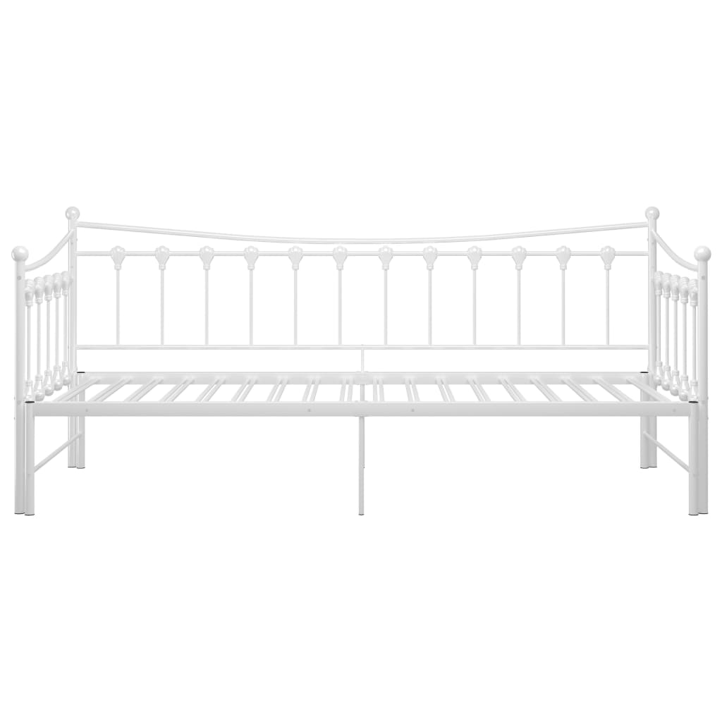 Okvir za krevet na razvlačenje bijeli metalni 90 x 200 cm
