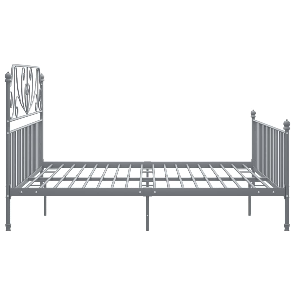 Okvir za krevet sivi metalni 180 x 200 cm