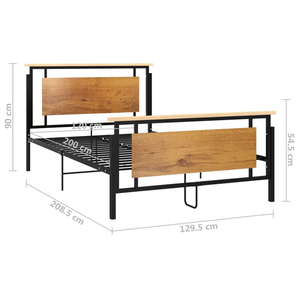 Okvir za krevet metalni 120 x 200 cm