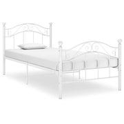 Okvir za krevet bijeli metalni 90 x 200 cm
