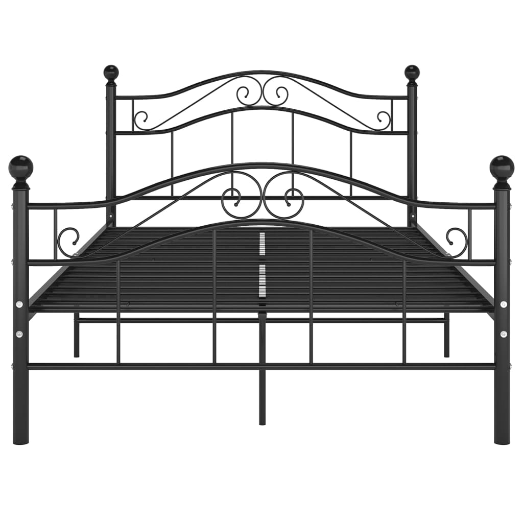Okvir za krevet crni metalni 120 x 200 cm