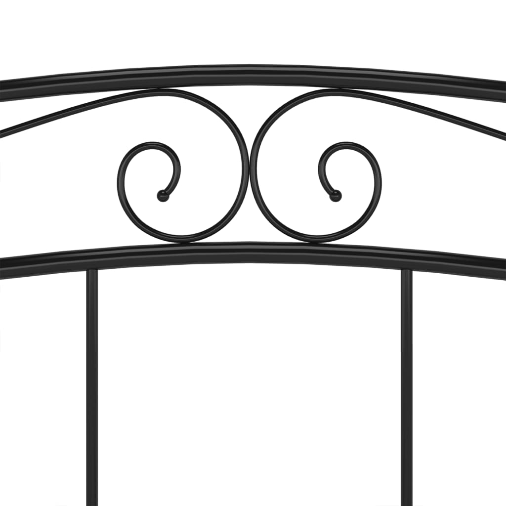 Okvir za krevet crni metalni 140 x 200 cm