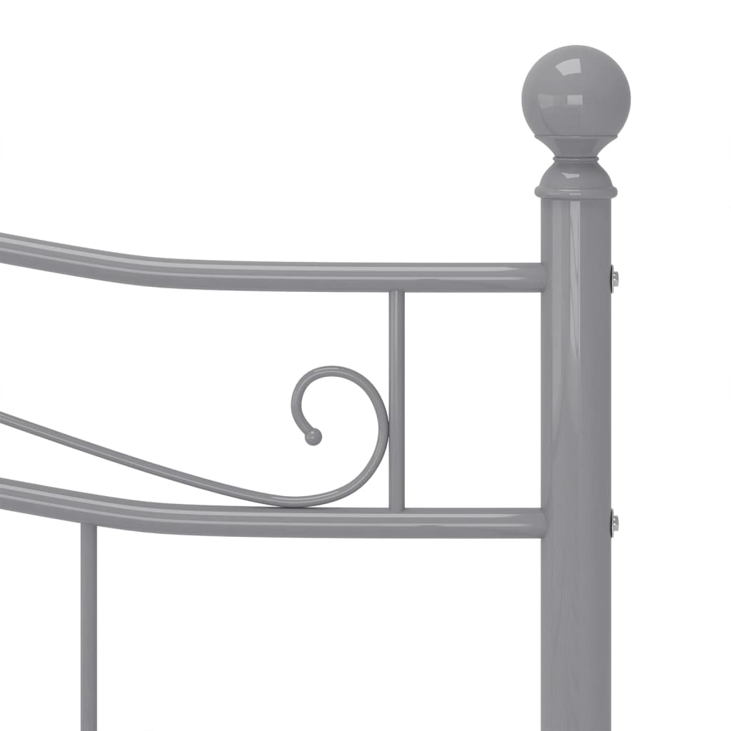 Okvir za krevet bez madraca sivi metalni 140 x 200 cm