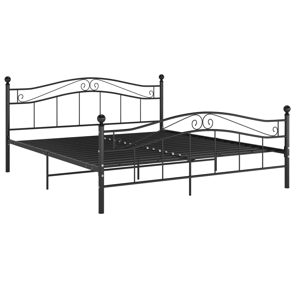 Okvir za krevet crni metalni 180 x 200 cm