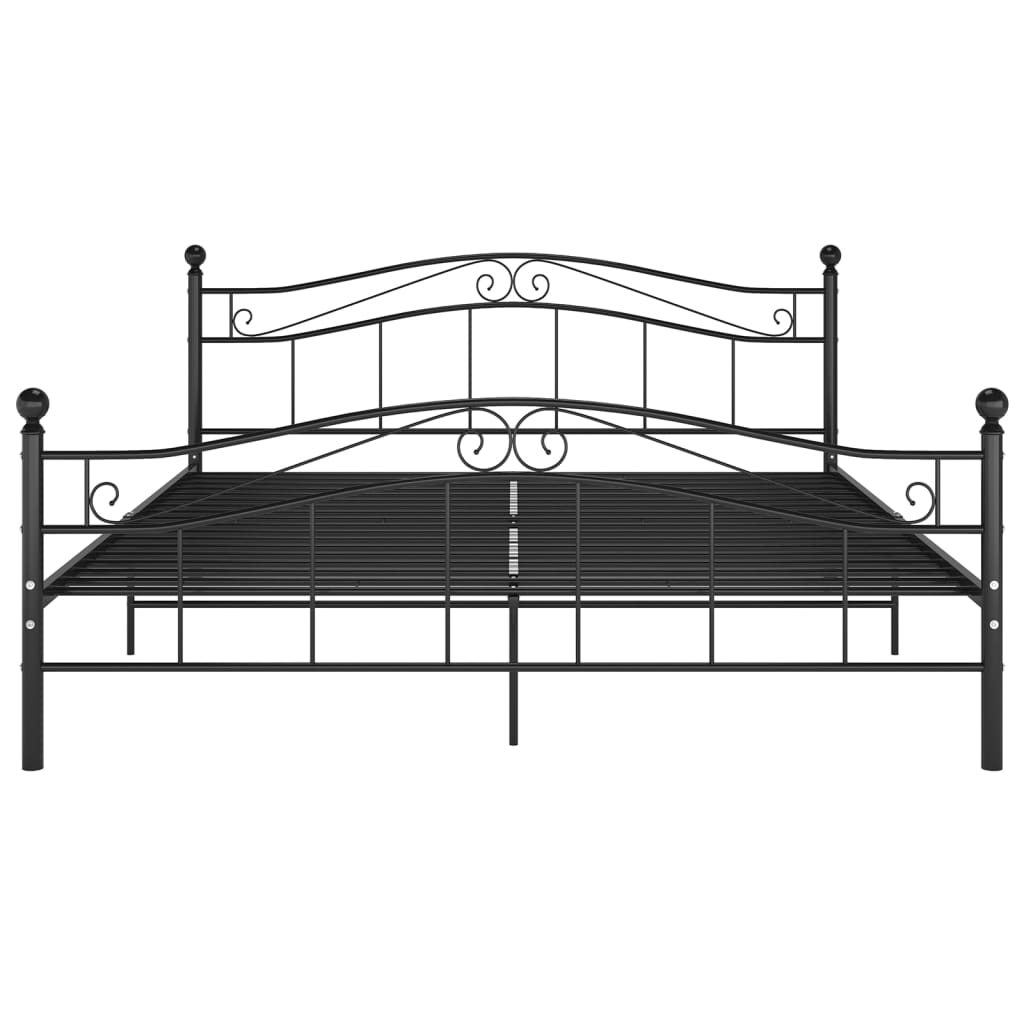Okvir za krevet crni metalni 180 x 200 cm