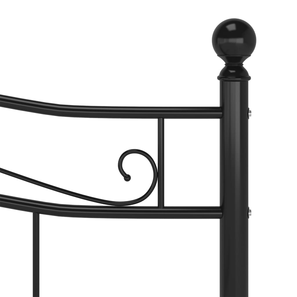 Okvir za krevet crni metalni 180 x 200 cm
