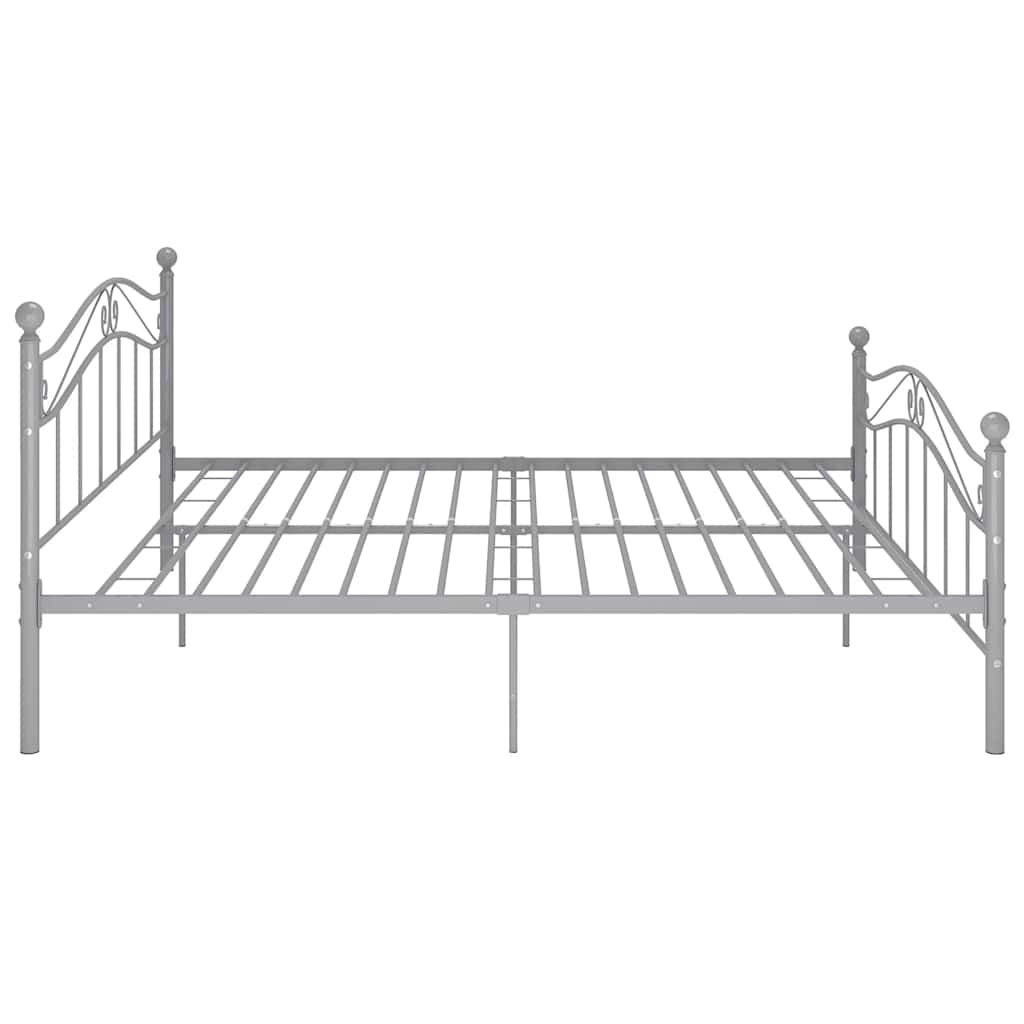 Okvir za krevet sivi metalni 180 x 200 cm