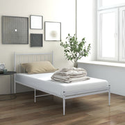 Okvir za krevet bijeli metalni 90 x 200 cm