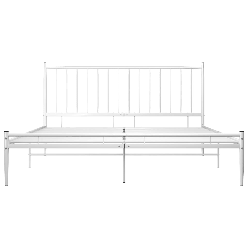 Okvir za krevet bijeli metalni 180 x 200 cm
