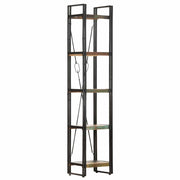 Police za knjige s 5 razina 40x30x180 cm od obnovljenog drva