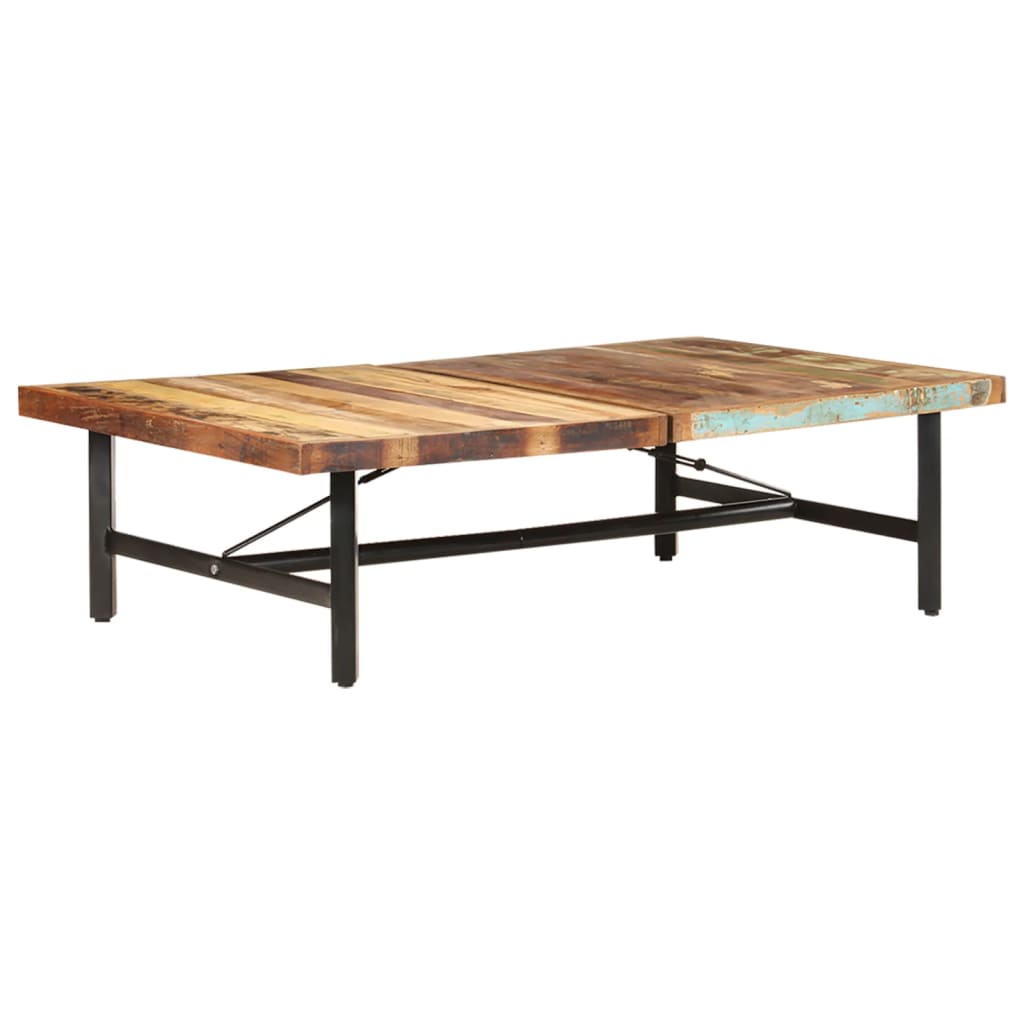 Stolić za kavu 142 x 90 x 42 cm od masivnog obnovljenog drva