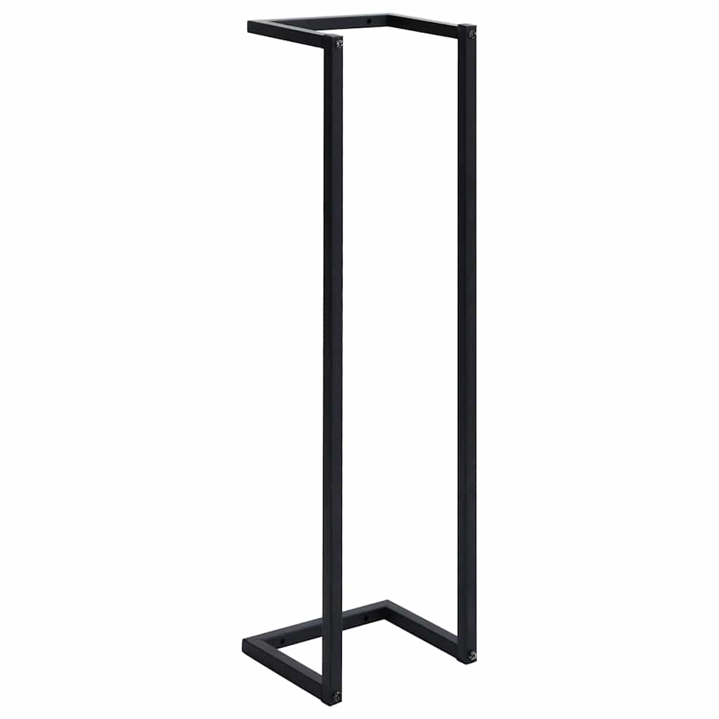 Stalak za ručnike crni 25 x 20 x 95 cm željezni