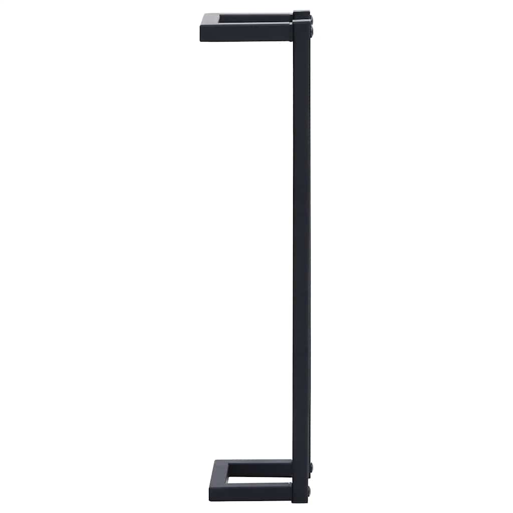 Stalak za ručnike crni 12,5 x 12,5 x 60 cm željezni