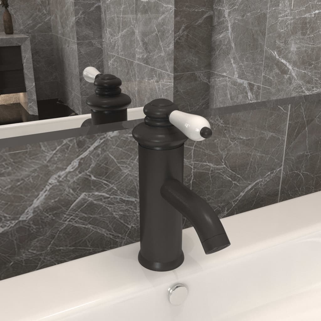 Kupaonska slavina za umivaonik siva 130 x 180 mm