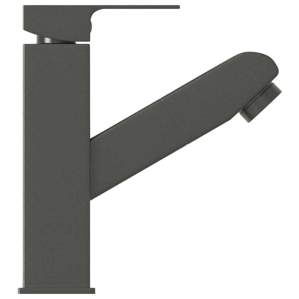 Slavina za umivaonik s funkcijom izvlačenja siva 157 x 172 mm