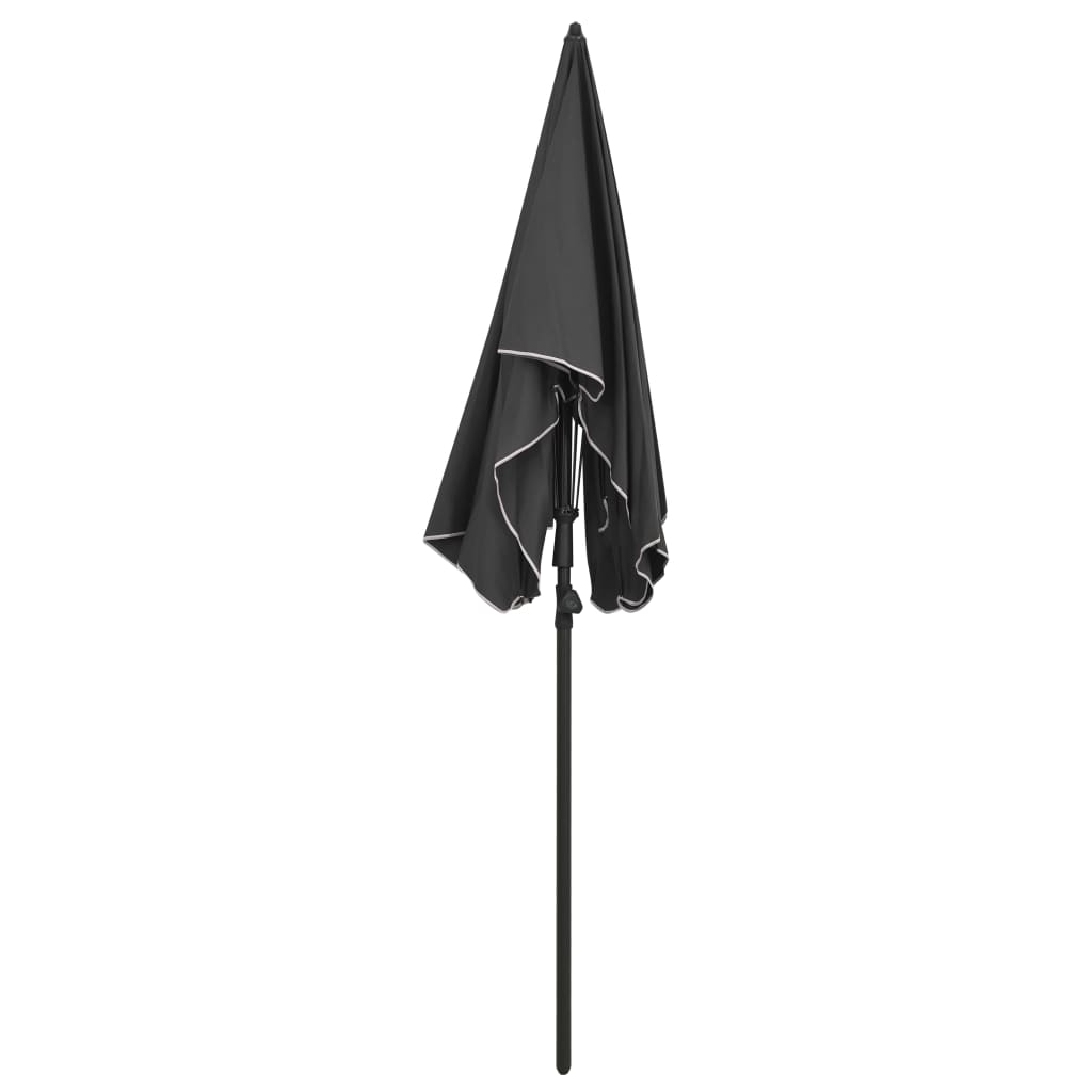 Vrtni suncobran sa stupom 200 x 130 cm antracit