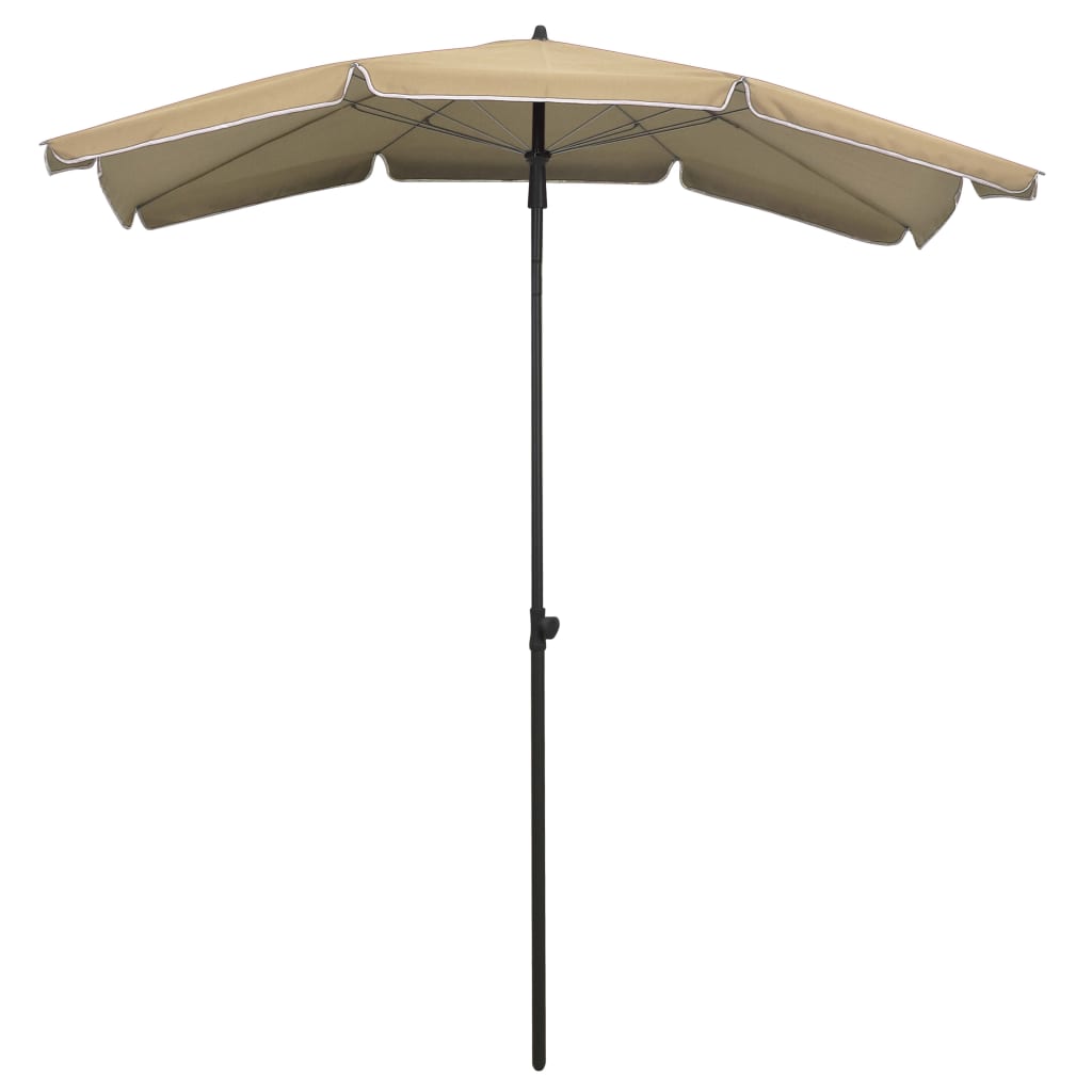 Vrtni suncobran sa stupom 200 x 130 cm smeđesivi