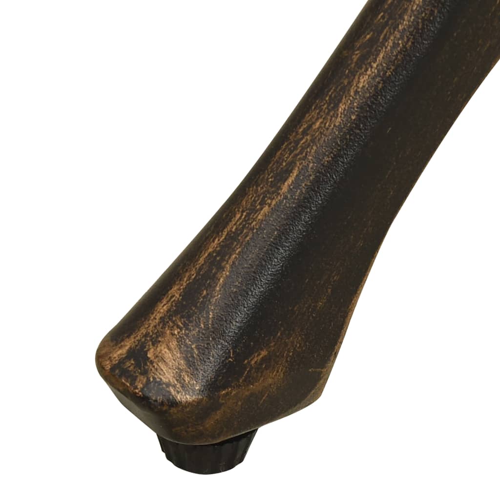 Vrtni stol brončani 78 x 78 x 72 cm od lijevanog aluminija