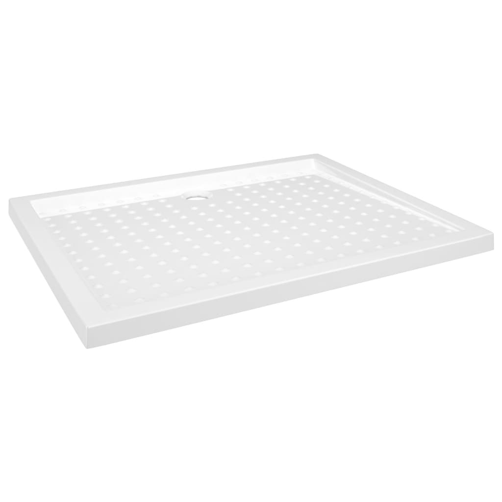 Podloga za tuširanje s točkicama bijela 80 x 100 x 4 cm ABS