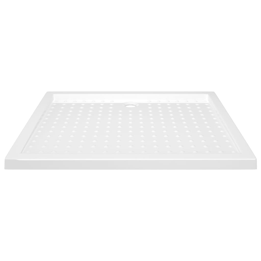 Podloga za tuširanje s točkicama bijela 80 x 100 x 4 cm ABS
