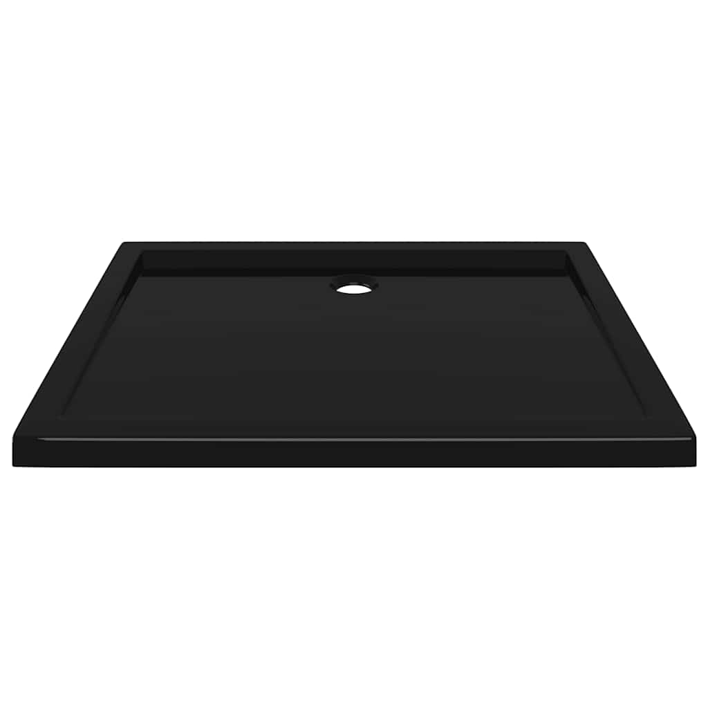 Pravokutna ABS tuš-kada crna 80 x 100 cm