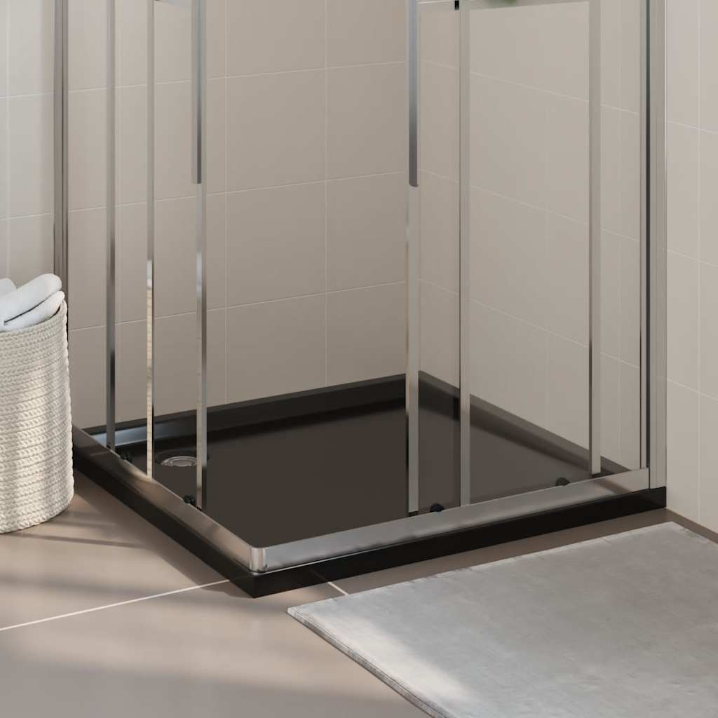 Četvrtasta tuš-kada ABS crna 90 x 90 cm