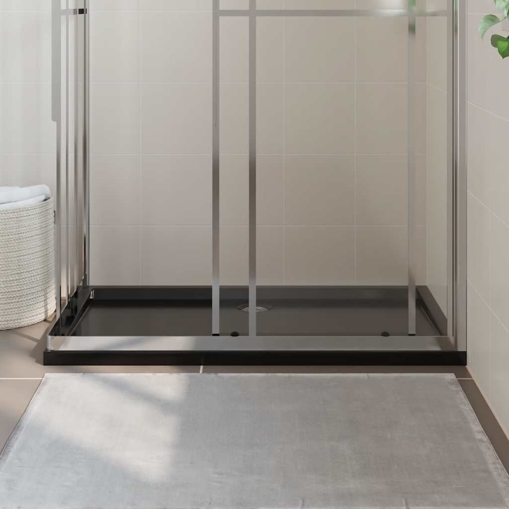 Pravokutna tuš-kada ABS crna 70 x 120 cm