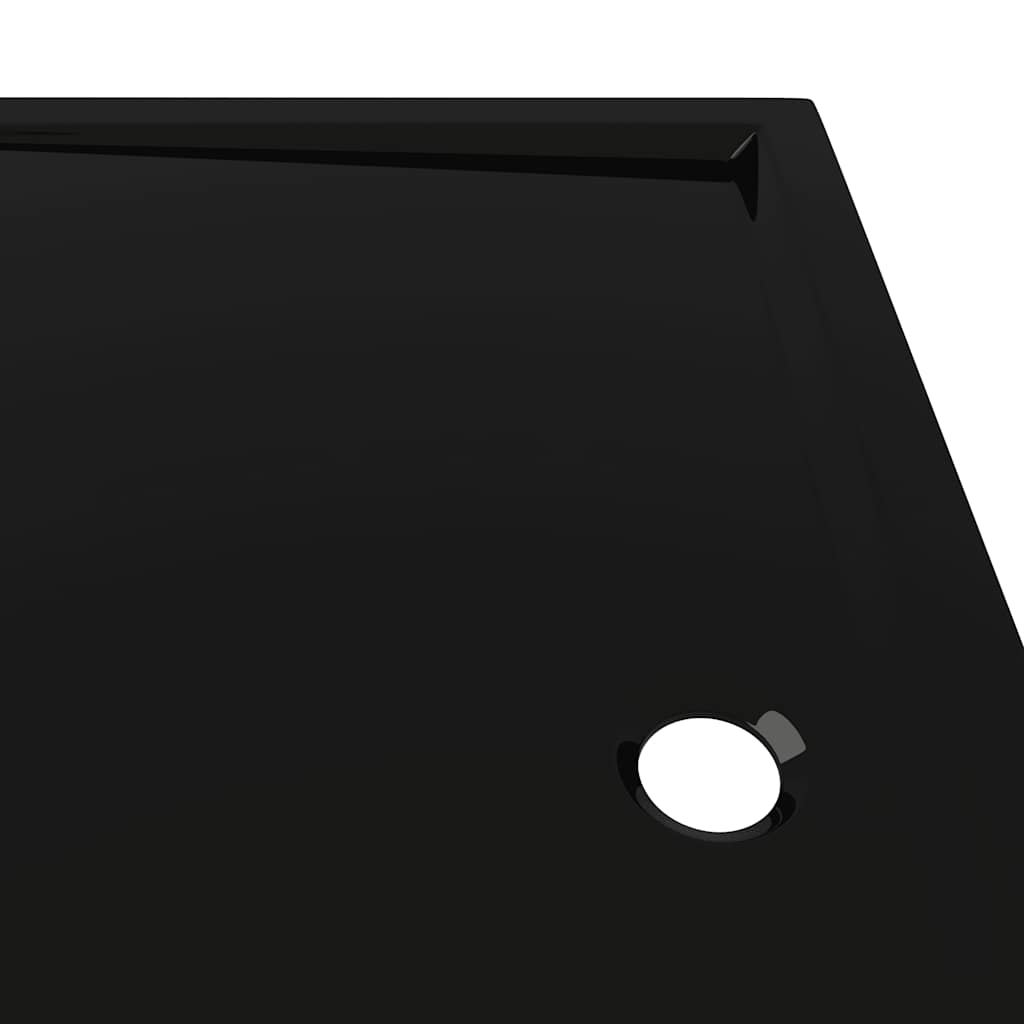 Pravokutna ABS tuš-kada crna 80 x 90 cm
