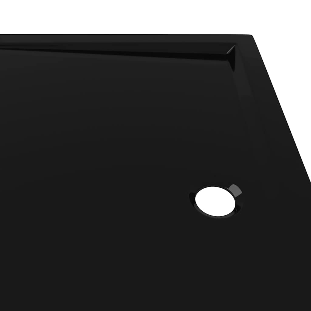 Pravokutna ABS tuš-kada crna 80 x 110 cm