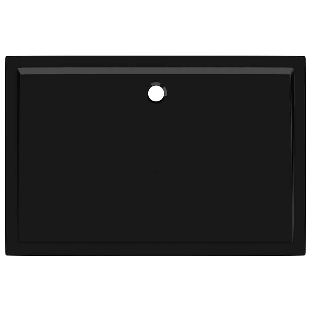 Pravokutna ABS tuš-kada crna 80 x 120 cm
