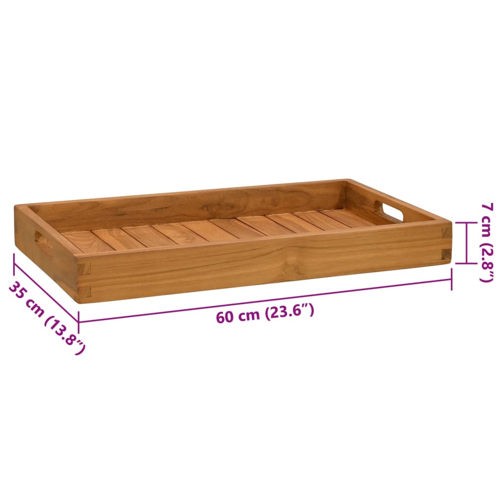 Pladanj za posluživanje 60 x 35 cm od masivne tikovine