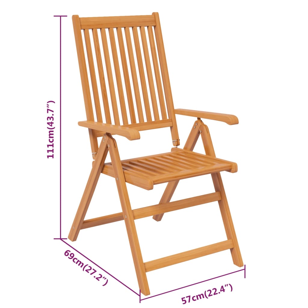 5-dijelni vrtni blagovaonski set od masivnog bagremovog drva 150-200 cm