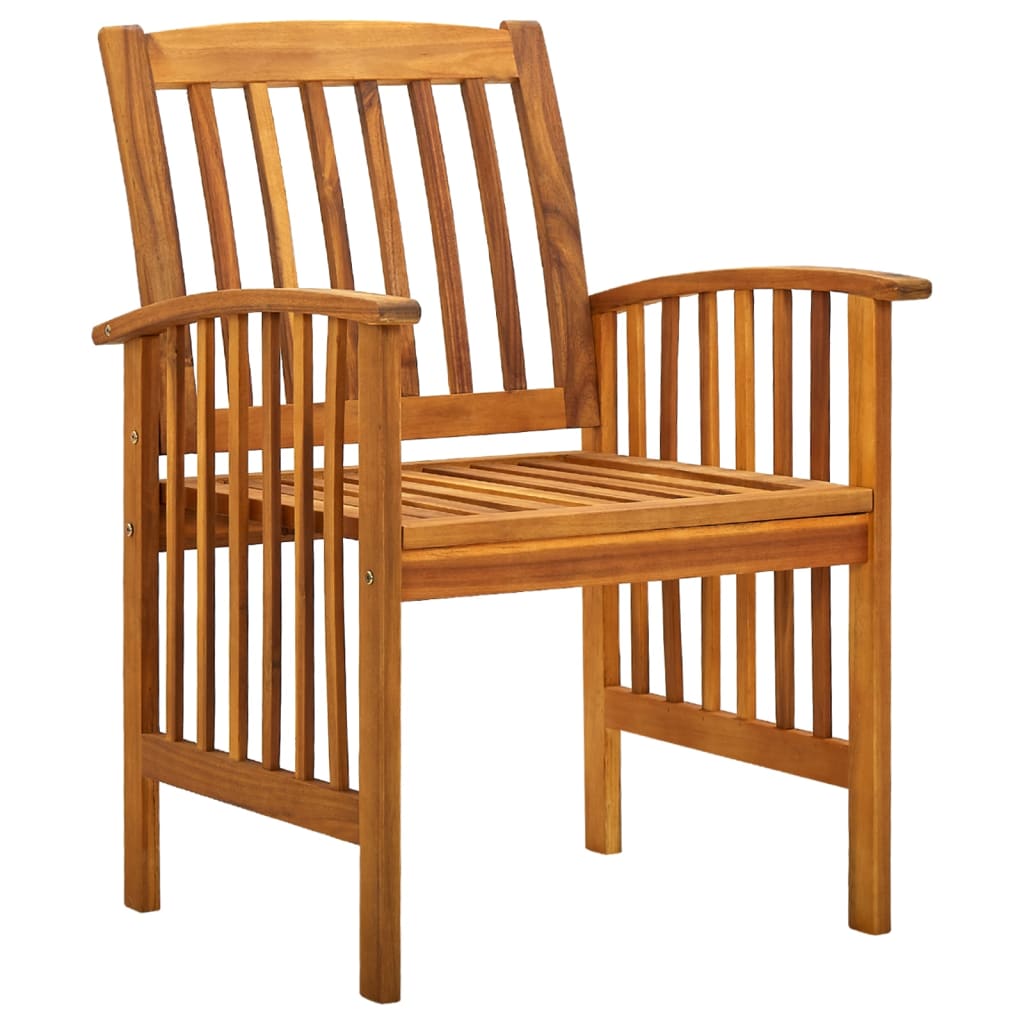 3058088  5 Piece Garden Dining Set with Cushions Solid Acacia Wood (45962+2x312130)