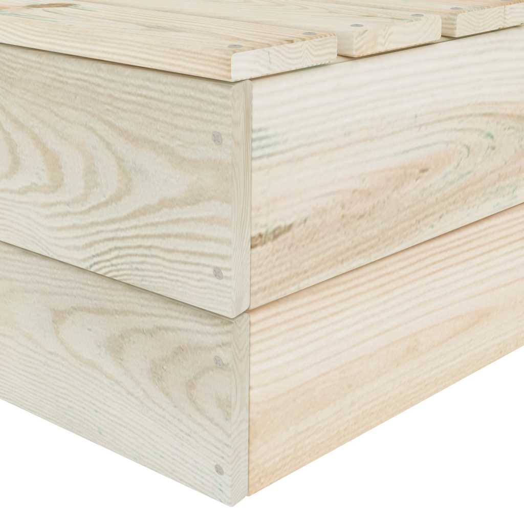 Modularna kutna sofa od paleta od impregnirane smrekovine