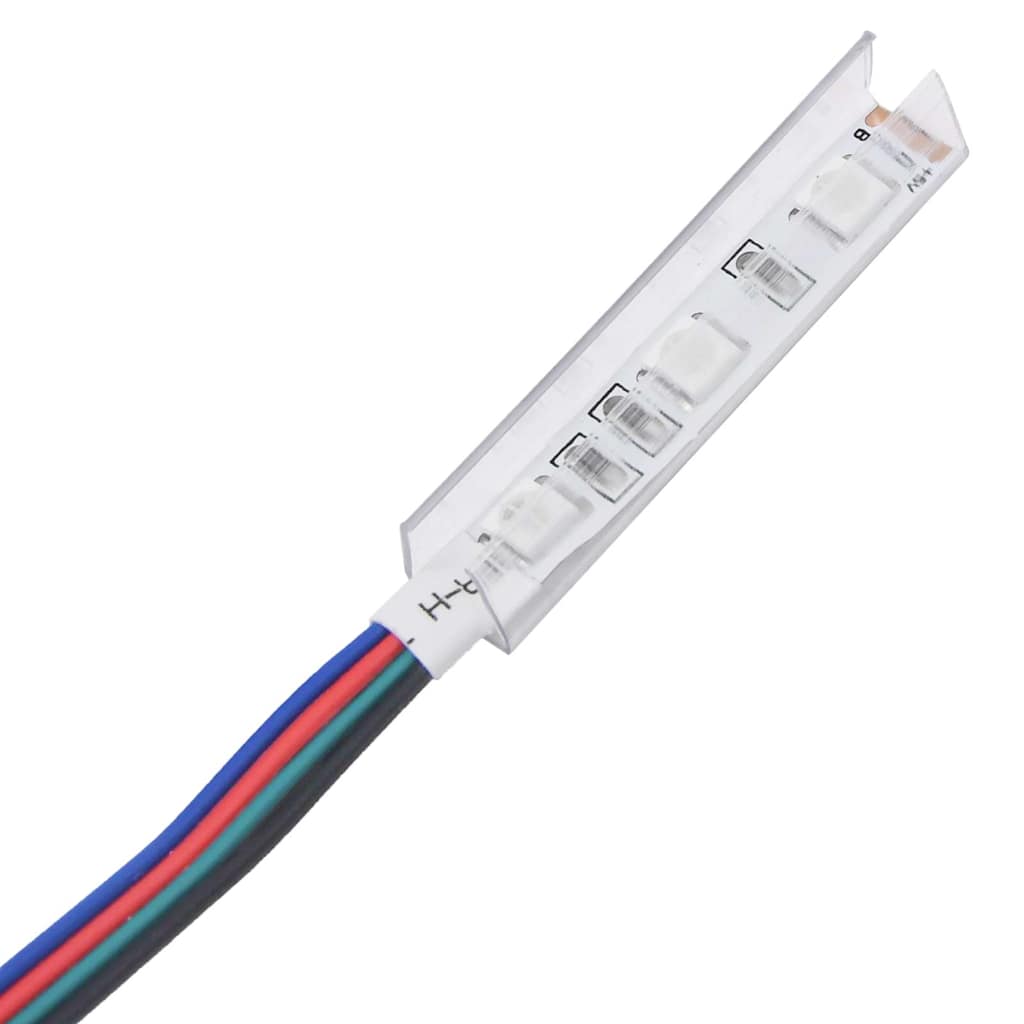 TV ormarić s LED svjetlima bijeli 140 x 40 x 36 cm
