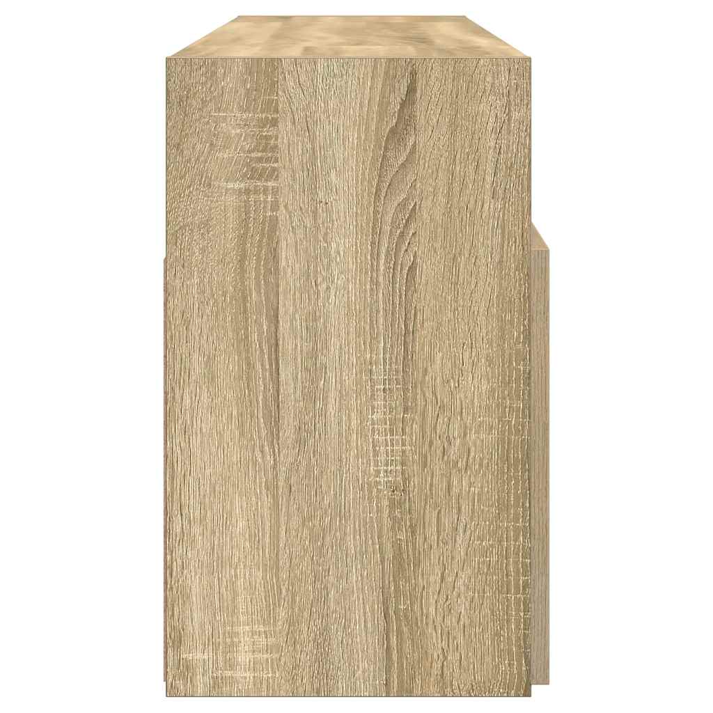 TV ormarić s LED svjetlima boja hrasta sonome 120 x 30 x 50 cm
