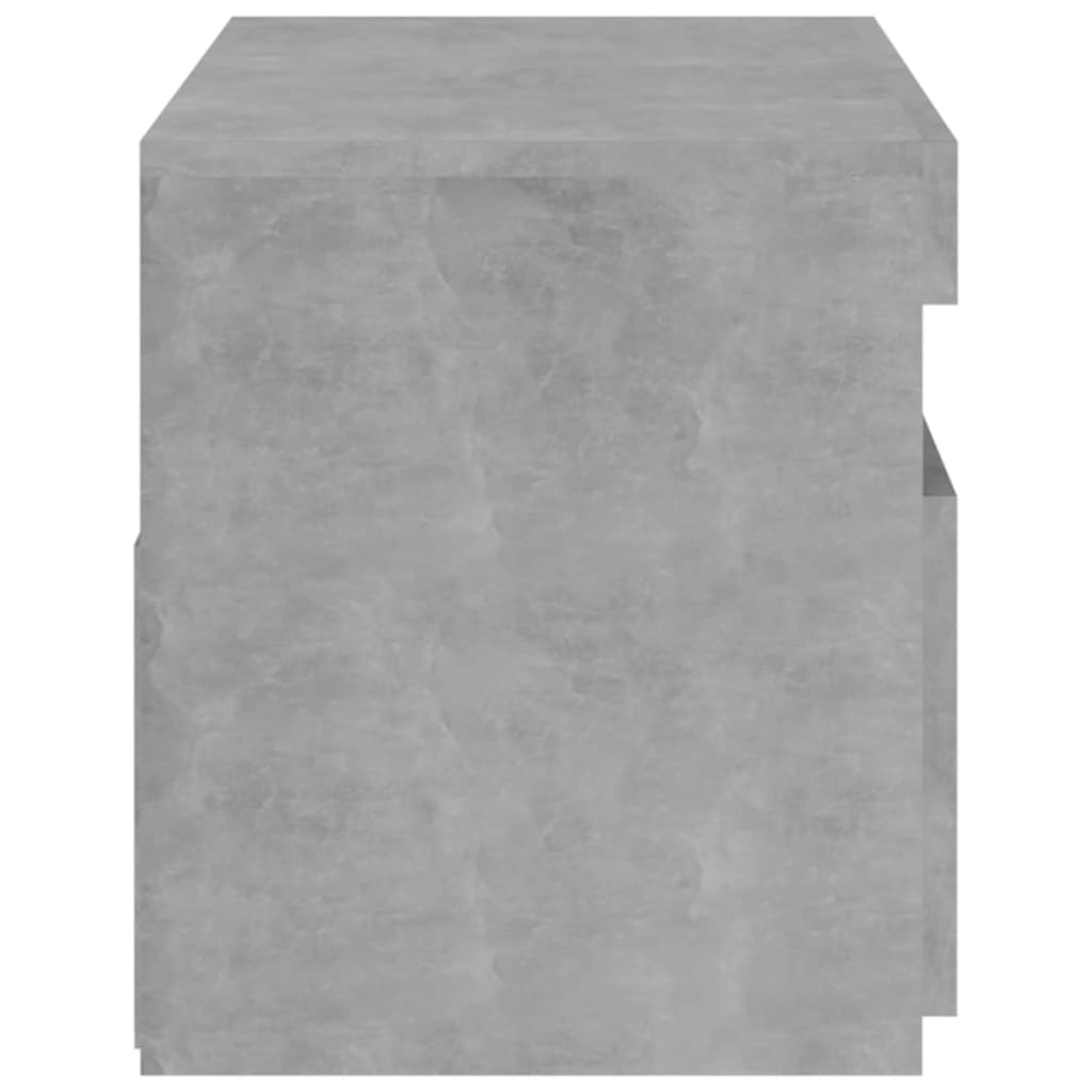 TV ormarić s LED svjetlima siva boja betona 75 x 35 x 40 cm