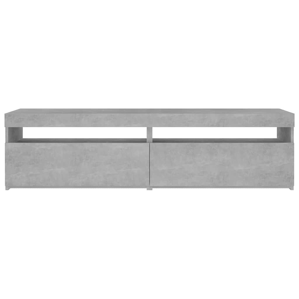 TV ormarići s LED svjetlima 2 kom boja betona 75 x 35 x 40 cm