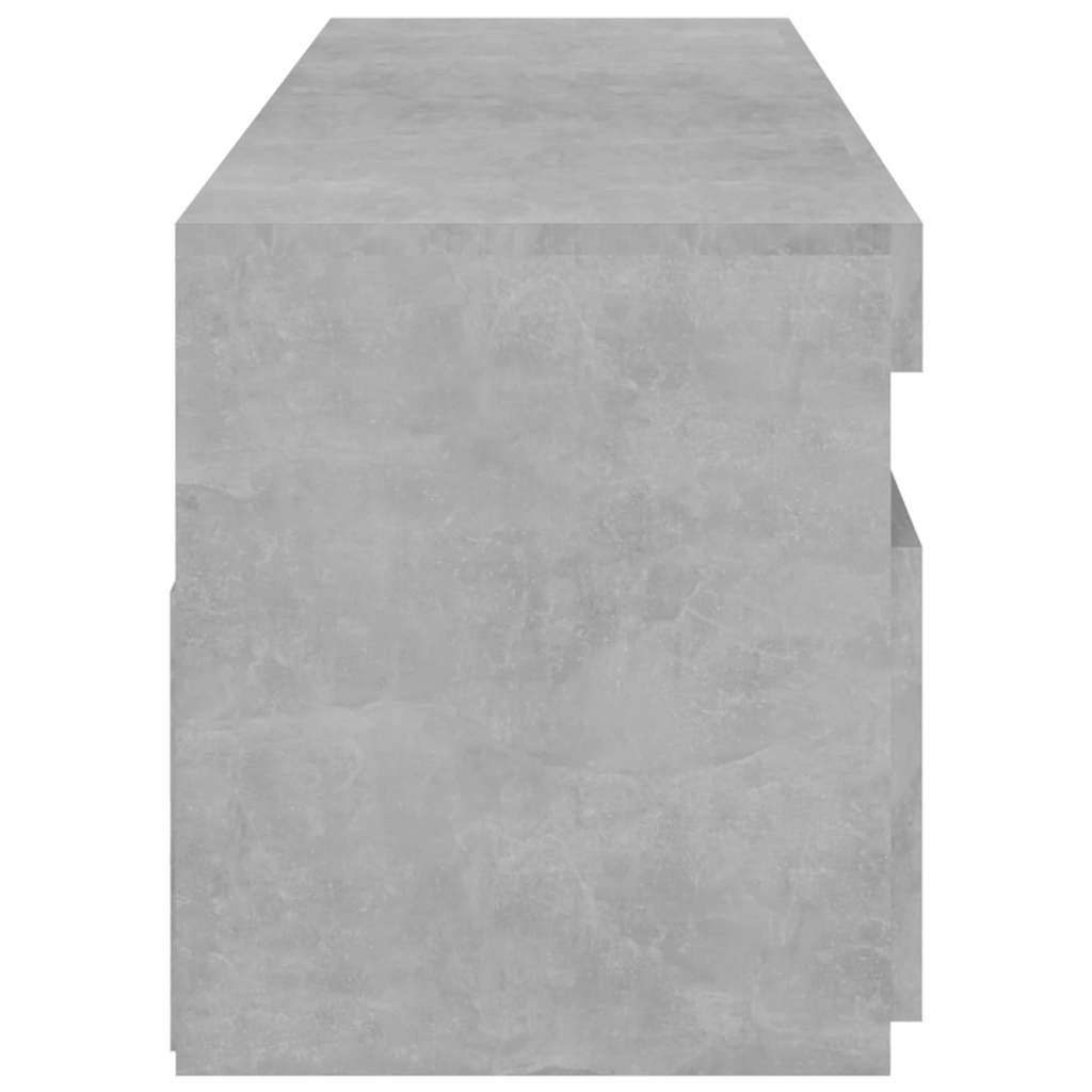 TV ormarići s LED svjetlima 2 kom boja betona 75 x 35 x 40 cm