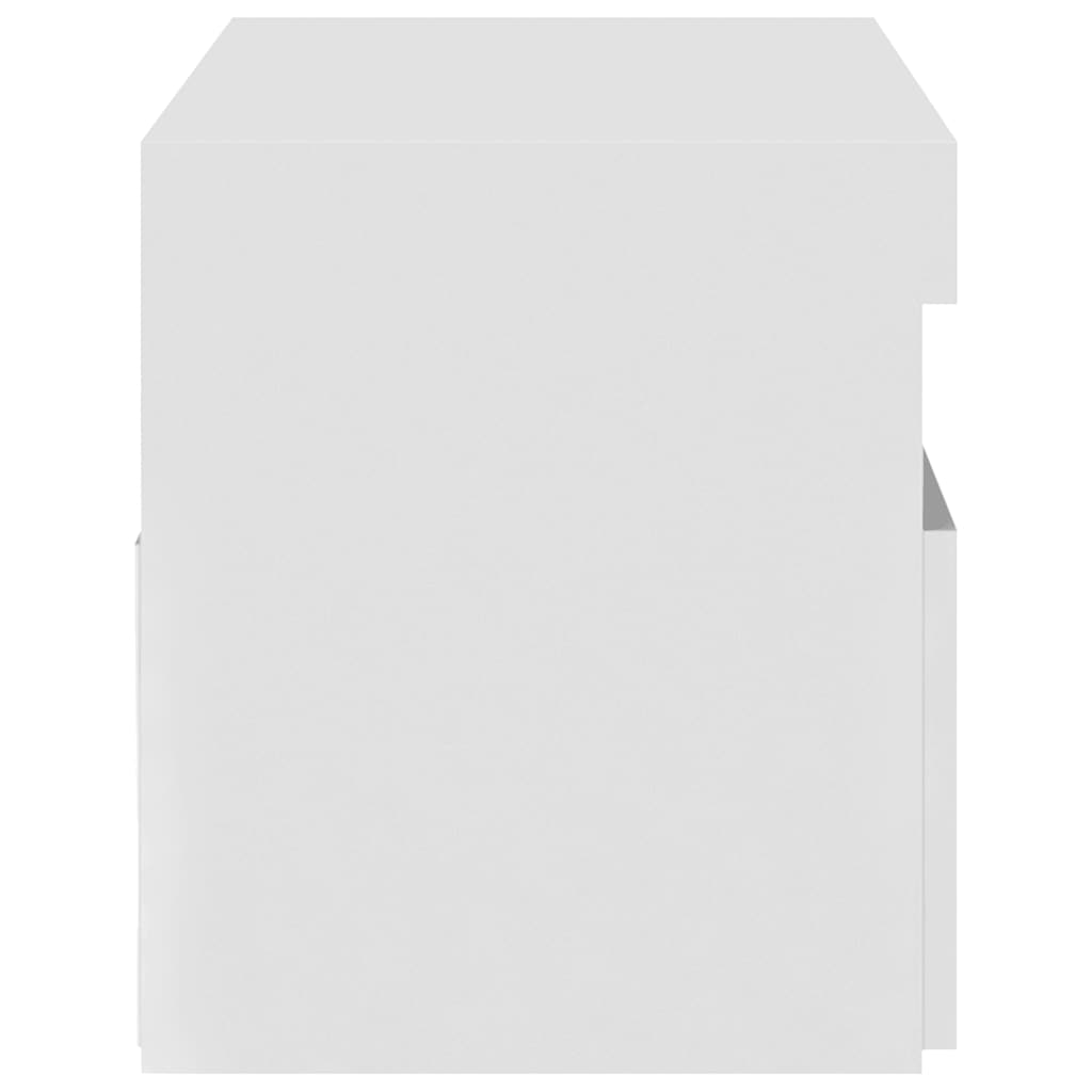 TV ormarić s LED svjetlima visoki sjaj bijeli 75 x 35 x 40 cm