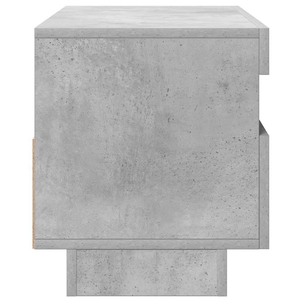 TV ormarić s LED svjetlima siva boja betona 80x35x40 cm