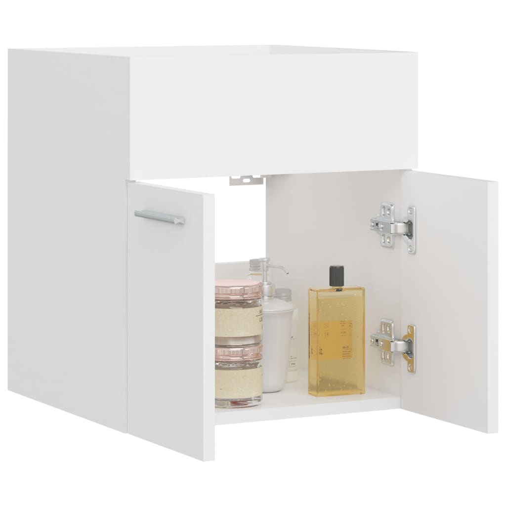 Ormarić za umivaonik bijeli 41 x 38,5 x 46 cm konstruirano drvo