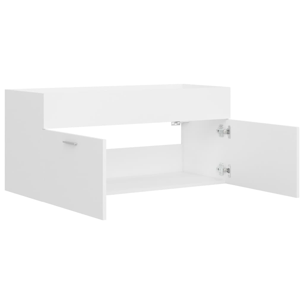 Ormarić za umivaonik bijeli 100x38,5x46 cm konstruirano drvo