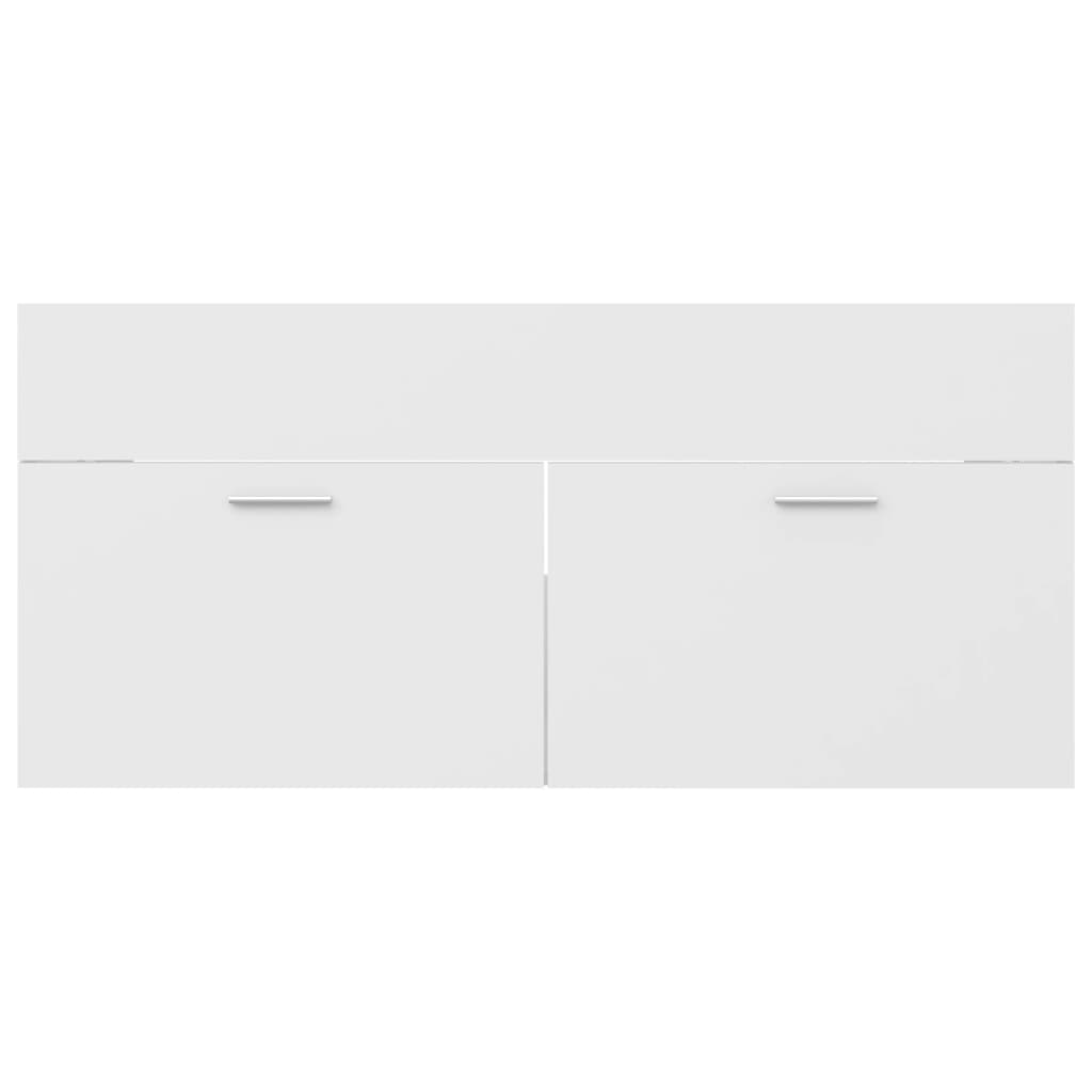 Ormarić za umivaonik bijeli 100x38,5x46 cm konstruirano drvo