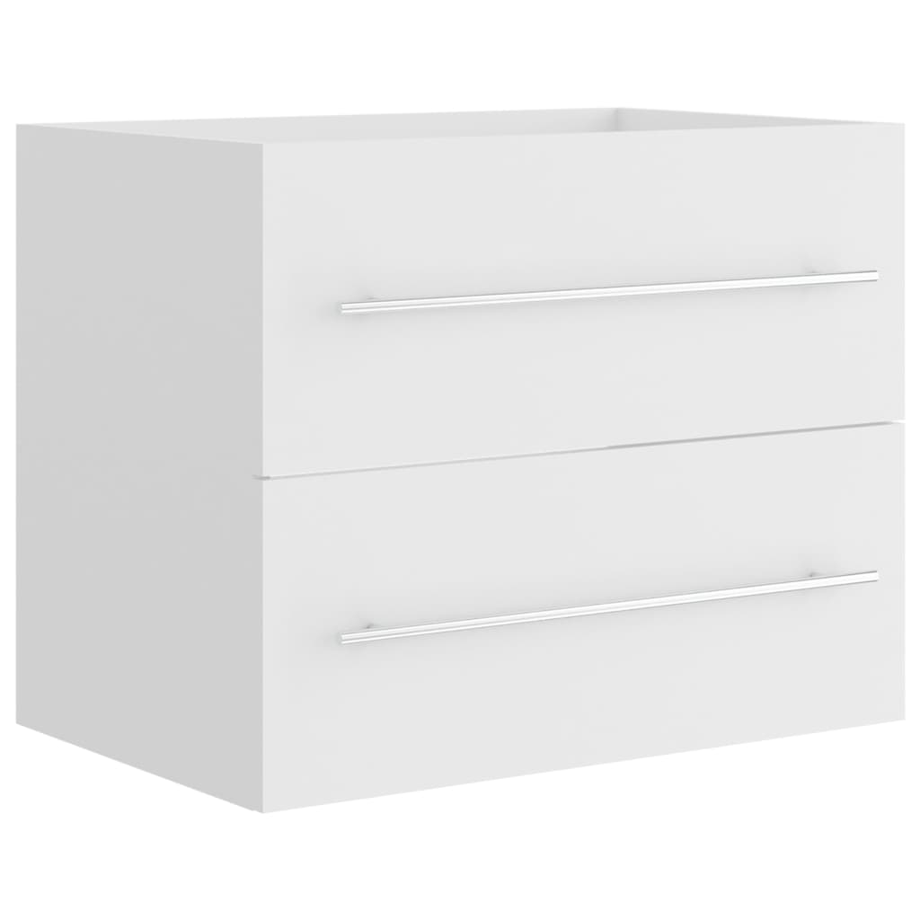 Ormarić za umivaonik bijeli 60 x 38,5 x 48 cm konstruirano drvo