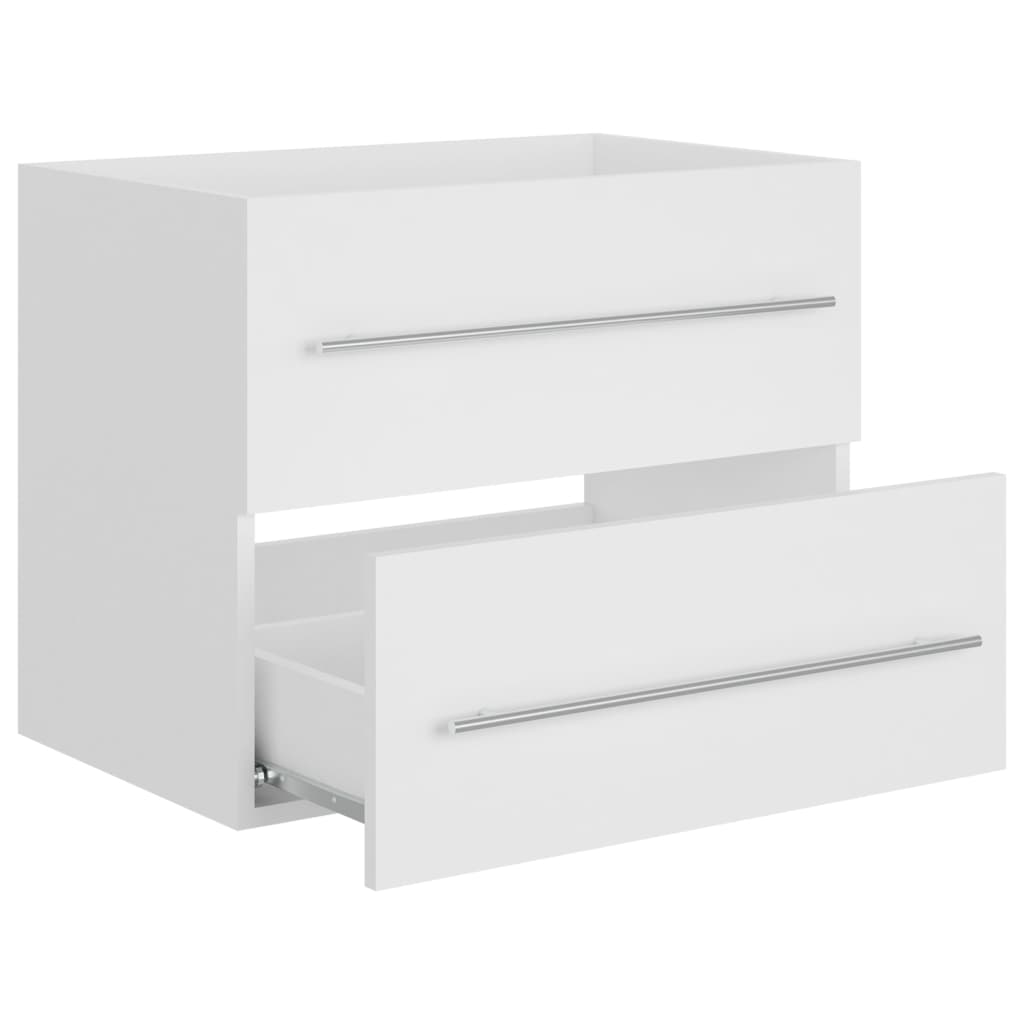 Ormarić za umivaonik bijeli 60 x 38,5 x 48 cm konstruirano drvo