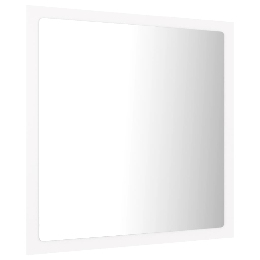 LED kupaonsko ogledalo bijelo 40 x 8,5 x 37 cm akrilno
